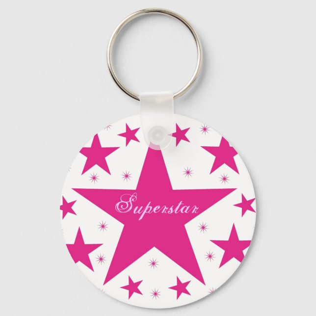 Superstar Keychain, Rosa Nyckelring (Framsida)