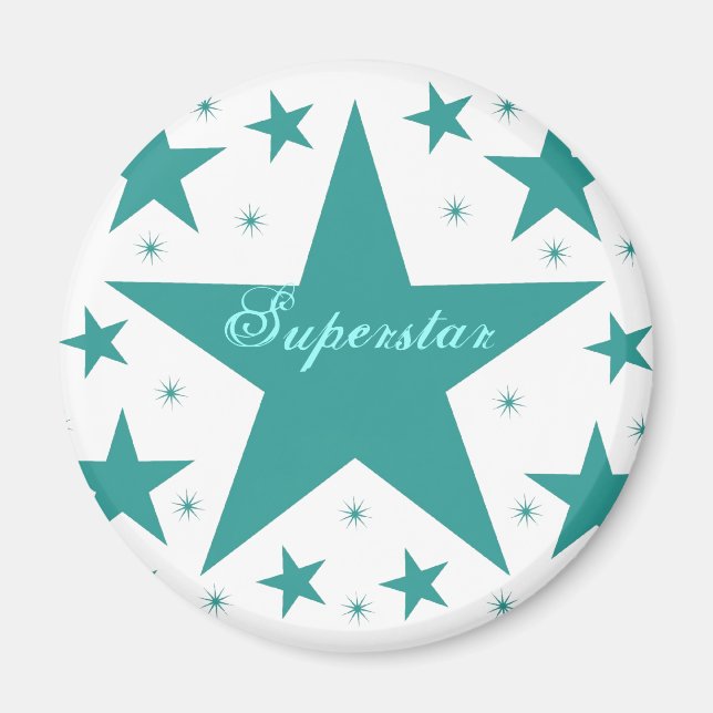 Superstar Magnet, Teal Magnet (Framsidan)