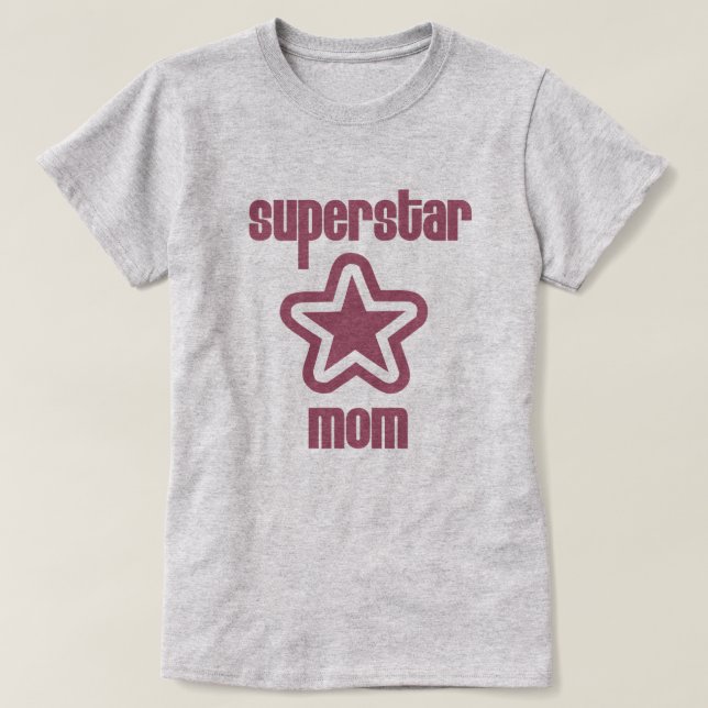 Superstar Mamma Shirt Tee Shirt (Design framsida)