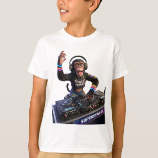 Superstar Monkey DJ spelar enorm utomhusmusik T Shirt
