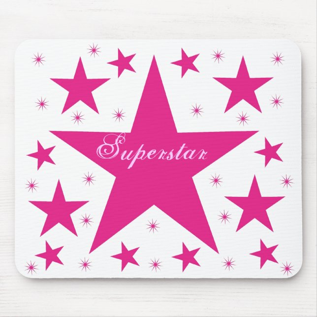 Superstar Mousepad, Rosa Musmatta (Framsidan)