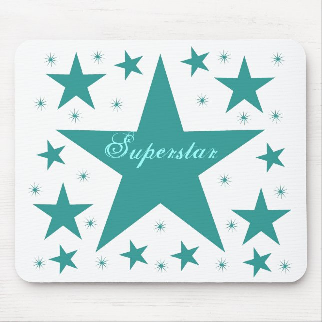 Superstar Mousepad, Teal Musmatta (Framsidan)