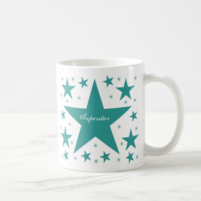Superstar Mugg, Teal Kaffemugg (Höger)