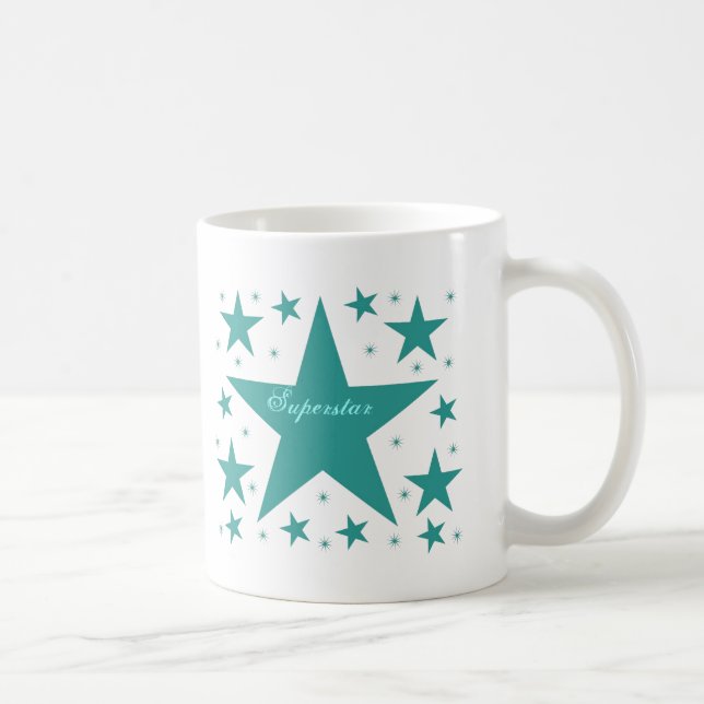 Superstar Mugg, Teal Kaffemugg (Höger)