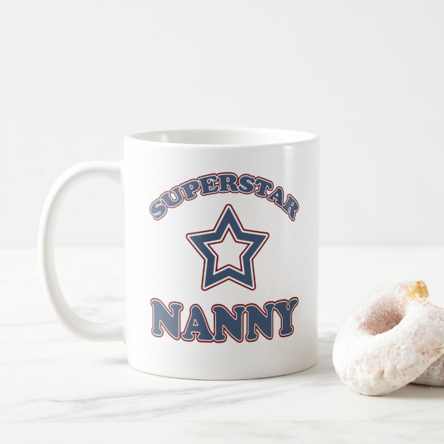 Superstar Nanny Kaffemugg (Med munk)