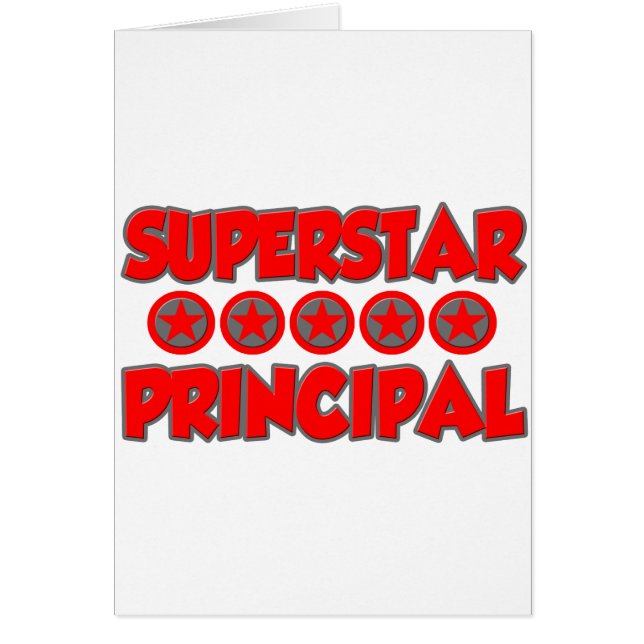 Superstar Principal Hälsningskort (Framsidan)
