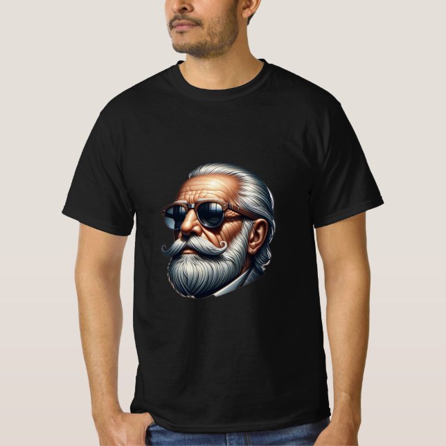 Superstar Rajinikanth digital art T Shirt (Framsida)