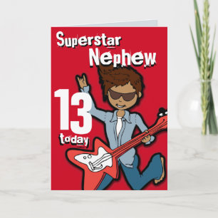 Superstar Son 11-års grått-pojkkort Kort