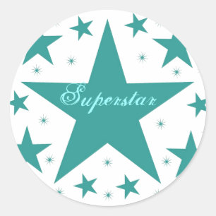 Superstar Stickers Runt Klistermärke