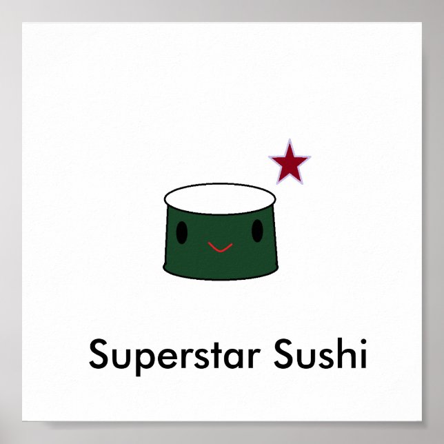 Superstar Sushi Poster (Framsidan)