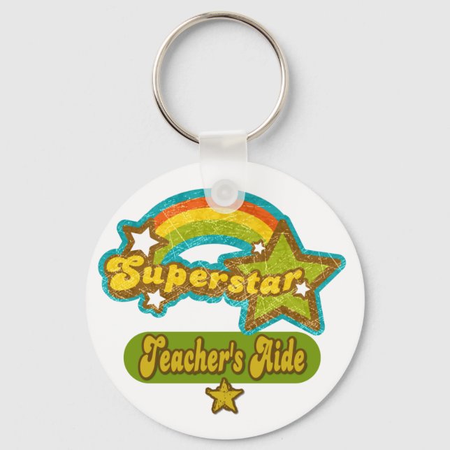 Superstar Teacher's Aide Nyckelring (Framsida)
