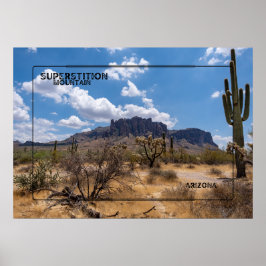 Superstition Mountain, Arizona Poster