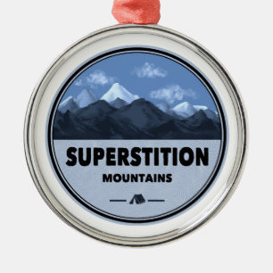 Superstition Mountains Arizona Camping Julgransprydnad Metall
