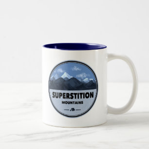 Superstition Mountains Arizona Camping Två-Tonad Mugg