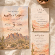 Superstition Mountains Arizona Ökenbröllop RSVP