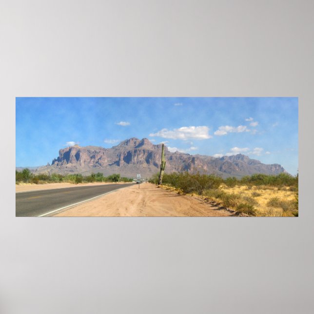 Superstitionsberg - Panoramiska Poster (Framsidan)