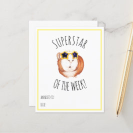 SUPERSTJÄRNA AV VECKAN - Belöningscertifikat