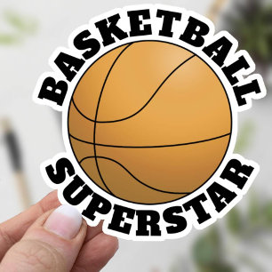 Superstjärna i basketboll klistermärken