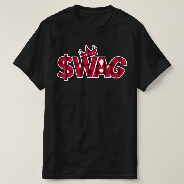 Superstjärna King of Swag!  T Shirt (Design framsida)