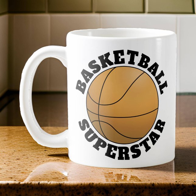 Superstjärnig sport kaffemugg (Basketball Superstar Mug)