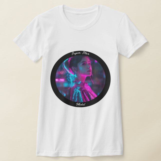Superstjärnmodell T Shirt (Laydown)