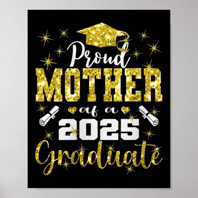 Superstolt mamma till 2025 års examen seniorkvinna poster (Framsidan)