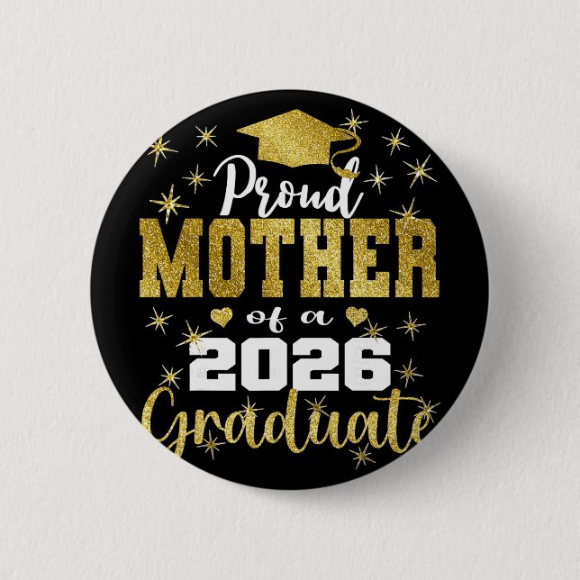 Superstolt mamma till 2026 års examen Senior exame Knapp (Framsida)