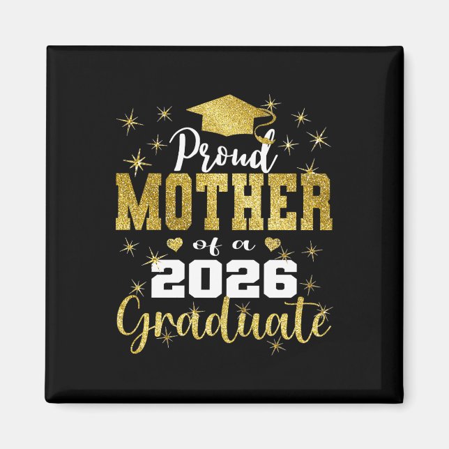 Superstolt mamma till 2026 års examen seniorutexam magnet (Framsidan)