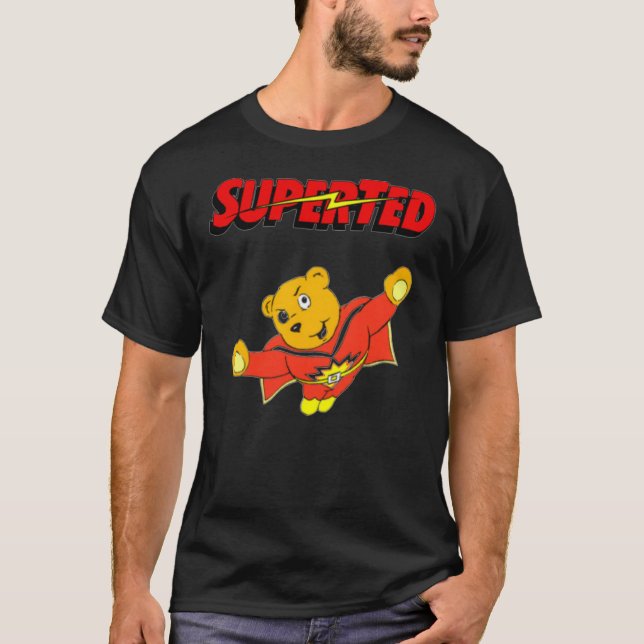 Supertecknad, klassiskt T-Shirt (Framsida)