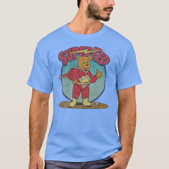 SuperTed 1982 familjepojke T Shirt (Framsida)