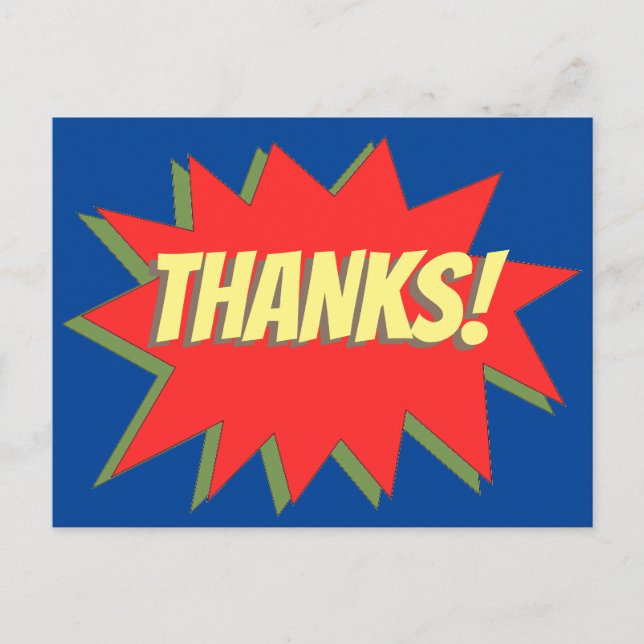 Superthea Tecknad - vykort (Framsida)