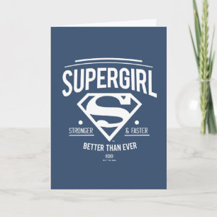 Supertjej bättre än någonsin Retro-grafik Kort