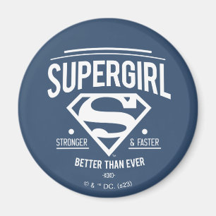Supertjej bättre än någonsin Retro-grafik Magnet