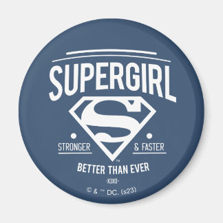 Supertjej bättre än någonsin Retro-grafik Magnet