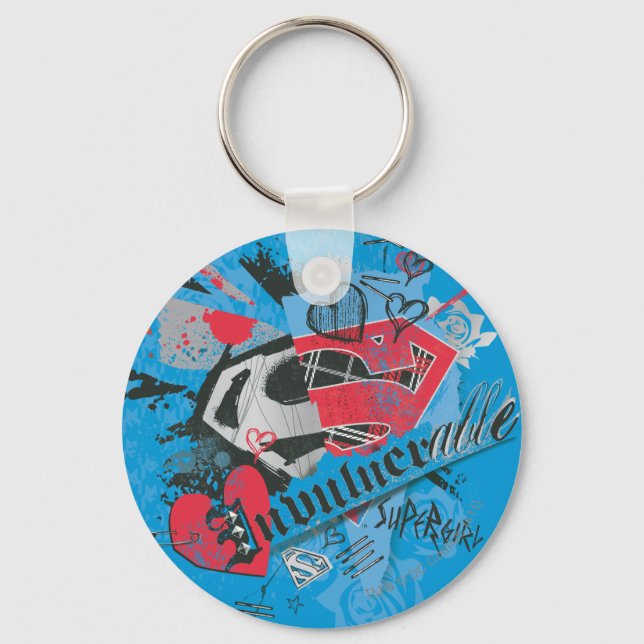 Supertjej Inkänslig Nyckelring (Framsida)