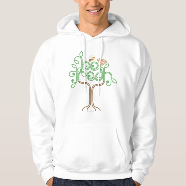 Supertjej ska vara färsk sweatshirt med luva (Framsida)