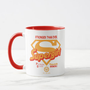 Supertjej starkare än någonsin Retro-grafik Mugg