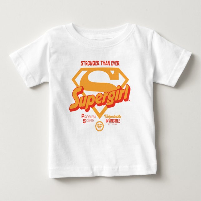 Supertjej starkare än någonsin Retro-grafik T Shirt (Framsida)