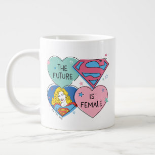 Supertjej ut ur den här nya återköpsgrafiken jumbo mugg