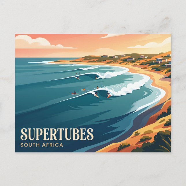 Supertubes Sydafrika Vykort (Framsida)
