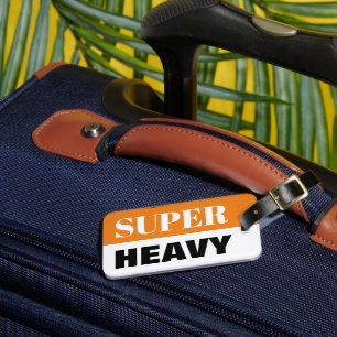 Supertung resväska bagageetikett bagagebricka