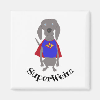SuperWeim Grått Ghost Weimaraner Hund Magnet