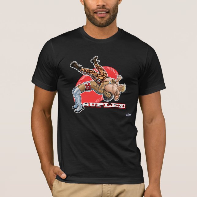 Suplex! pro brottningskjorta tee (Framsida)