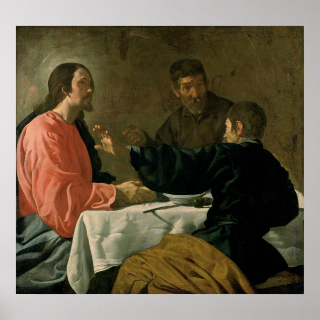 Supper at Emmaus, 1620 Poster (Framsidan)