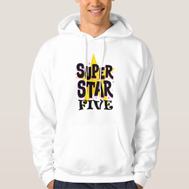 Supper Stars Fem T-Shirt Hoodie (Framsida)