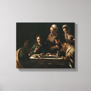 Supper vid Emmaus, 1606 Canvastryck