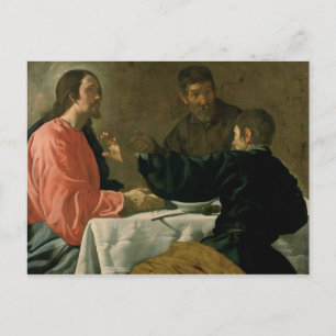 Supper vid Emmaus, 1620 Vykort