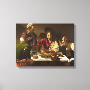 Supper vid Emmaus - Caravaggio Canvastryck