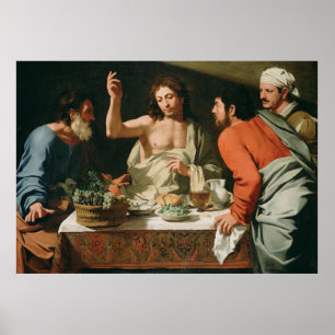 Supper vid Emmaus Poster