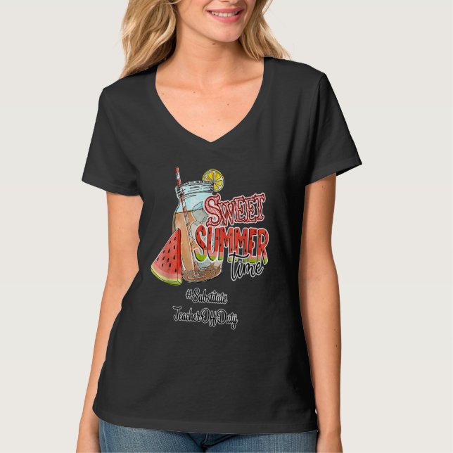 Suppleant Lärare av Sum Sum Sum, Somme, sommarskog T Shirt (Framsida)